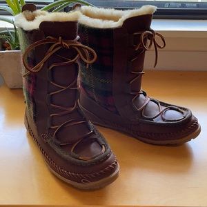 L.L. Bean Wicked Good Lodge Boot in Wool